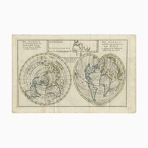 Antique Map of the World with California as an Island, 1788