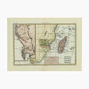 Antique Map of Mozambique and Cape of Good Hope with Kingdom Monomotapa, 1780