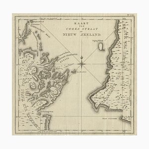 Antique Map of Cooks Strait in New Zealand, 1803