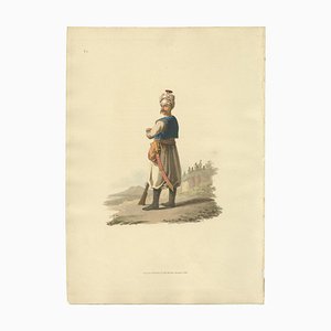 Janizary dal costume militare della Turchia, 1818, carta