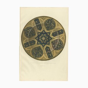Henri Delange, Spanish or Siculo-Arabic Majolica Plate, 1869, Paper