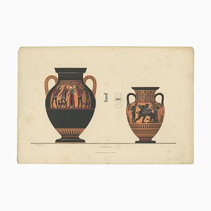 Albert Genick, Greek Ceramic Amphoren, 1883, Paper