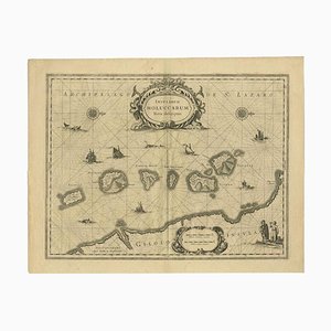 Antique Insularum Moluccarum Nova Descriptio Map attributed to Janssonius, 1650s