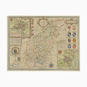 Antique Map of Northamptonshire by Speed, 1676