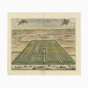 Smallegange, Illustration of the Poppendam Estate, North of Amsterdam, Netherlands, 1696, Print