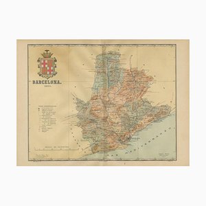 Ritratto cartografico di Barcellona, 1901