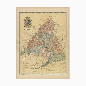 Historical Map of Spains Capital Province, 1901