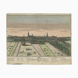 Probst, The Hague, Hand-Colored Optica Print, 1760