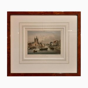 Vue de Zierikzee, 1858, Papier, Encadré