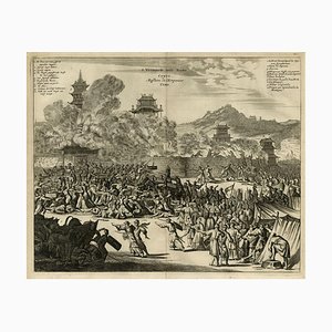 After Montanus, The Murder of Emperor Cubo in Kyoto, Japan, 1669, Print
