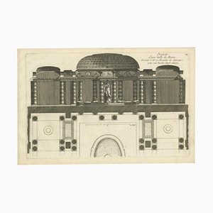 Georg Louis le Rouge, Bathroom Design for Hotel de Jansen in Paris, France, 1785, Print