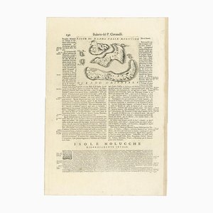 Antique Map of the Banda Islands or Spice Islands by Enzo Mari, 1697