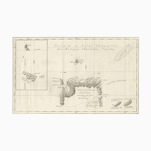 Antike Karte der Santa Cruz Inseln, 1774