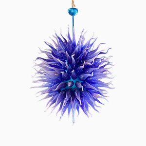 Lámpara colgante Sun vintage, años 80