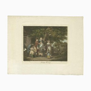 Mutter after W.R. Bigg, Village Scenery with Grandmother on a Donkey, 1800, Print