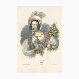 Lemercier, Impresión de vestuario de Europa, 1840, Papel