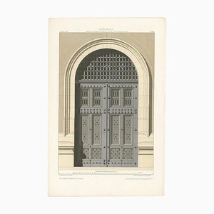 Delarue, Architecture Illustration of the Palace of Justice in Paris, 1880, Print