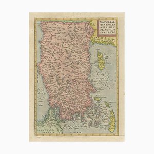 Antique Map of Natolia by Ortelius, 1600