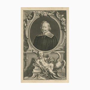 Jacobus Houbraken, Portrait of John Pym, English Politician, Print
