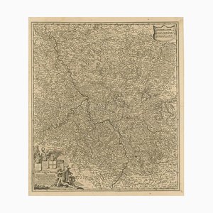 Antique Map of Niederrhein in Germany