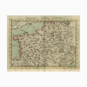 Antike Karte von Frankreich nach Ptolemäus, 1561