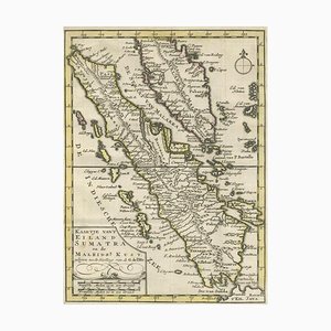 Carte de Sumatra, de la Malaisie et de Singapour, 1745