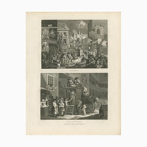 Thomas Cook, Urban Turmoil and Rural Life: A Dual Perspective, 1800, Print