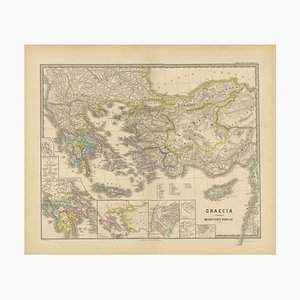 Map of Greece by Aeg, 1880