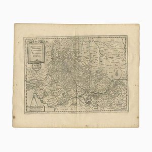 Antique Map of Beauvais by Janssonius, 1657