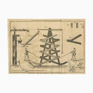 John Hinton and W. Bent, A New Water Exhausting Machine, 1758, Print