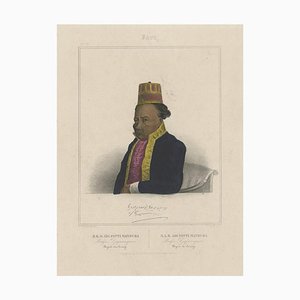 Van de Velde, Porträt von Adi Patti Mandura, König von Djajanagara, Regent von Serang auf Java, 1844, Print