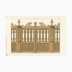 Delarue, Boiseries d'une Porte d'Entrée, 1880, Papier