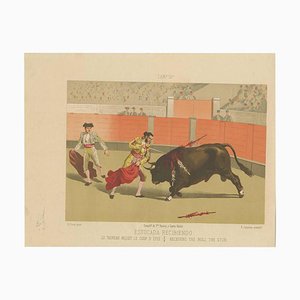 E. Casanova, Corrida in Spagna, 1890, Carta