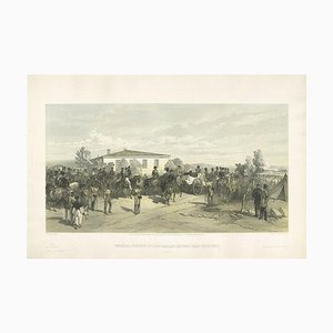 W. Simpson, Funeral of Lord Raglan, Crimean War, 1855, Print