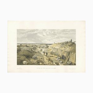 W. Simpson, Bastion Du Mât, Crimean War, 1855, Print
