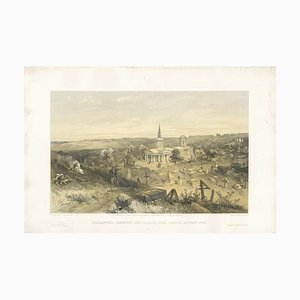 W. Simpson, A Quarantine Cemetery, Crimean War, 1855, Print