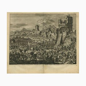 Hermanus Besseling, Biblia Sacra, Rebuilding Jerusalem, 1743, Print