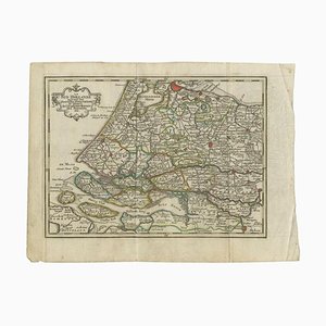 Antike Karte der Provinz Zuid-Holland von Keizer & De Lat, 1788