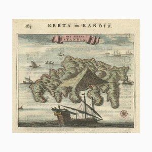 Standia, Greek Island, Heraklion, Crete, Greece, Balkans, 1688, Print