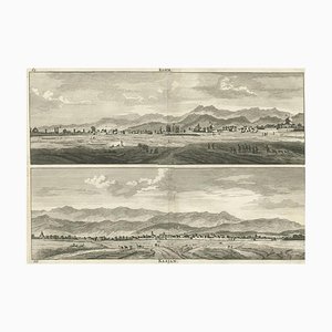 Cornelis de Bruijn, Views of Qom and Kashan in Iran, 1711, Engraving on Paper