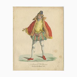 Comerciante de Meissen Dresden, 1805, grabado en papel