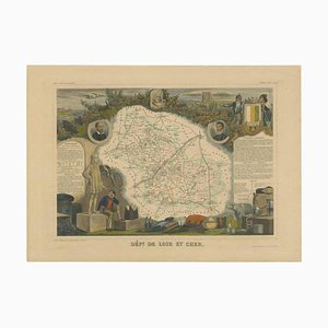 Antique Map of the Department of Loir-Et-Cher