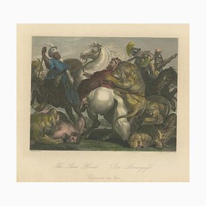 Carse dopo PP Rubens, Lion Hunt, incisione su carta