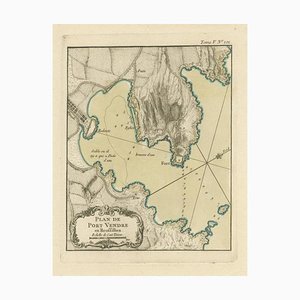 Antique Map of Port-Vendres, 1764