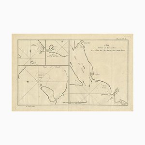 Antique Map of Yorks Bay, Haven, Islands and Surroundings