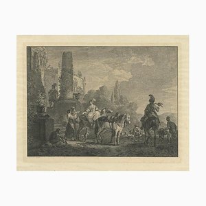 After Philips Wouwerman, The Farewell, 1747, Print