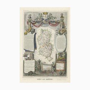 Map of Rhône, 1852