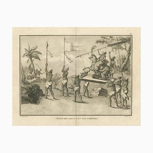 After Sonnerat, Procession of Deities Through the Countryside, Engraving, 1806