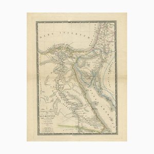 Antique Map of Ancient Egypt by Aeg, 1845