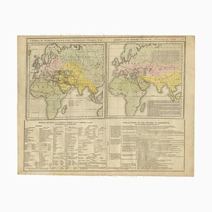 Cartes du monde antique et de la postérité de Noé, 1820